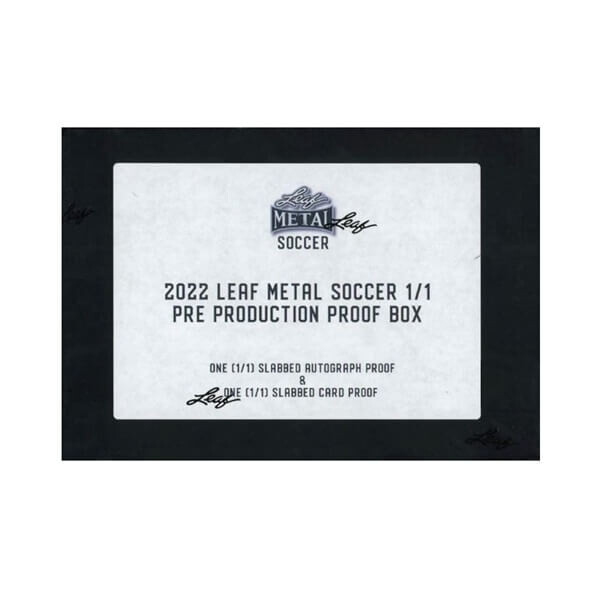 2022 Leaf Metal Soccer Pre-Production Proof Hobby Box - fotbalové karty