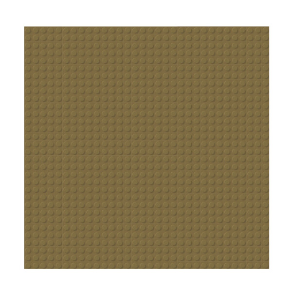 BRIXIES Plus 225.022 Základní podložka na stavění - tmavě hnědá 25,5 x 25,5 cm
