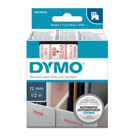 Obchod Šetřílek Dymo D1 45012, S0720520, 12mm, červený tisk/průhledný podklad - originální páska