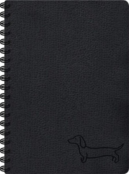 Blok se spirálou black 11x15cm 80l/70g