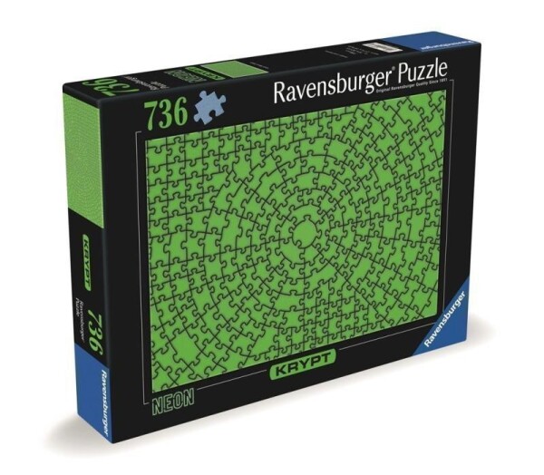 Puzzle Krypt: Neonová zelená 736 dílků