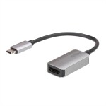 Renkforce RF-5234038 USB-C® / HDMI kabelový adaptér [1x USB-C® zástrčka - 1x HDMI zásuvka] černá stínění pletivem 0.15 m