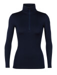 Dámské merino tričko s dlouhým rukávem ICEBREAKER Wmns 260 Tech LS Half Zip, Midnight Navy velikost: M
