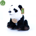 Plyšová panda sedící nebo stojící 22 cm, ECO-FRIENDLY