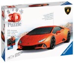 Puzzle 3D Lamborghini Huracán Evo oranžové 108 dílků