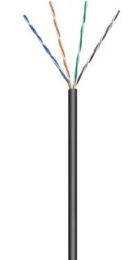 MicroConnect CAT5e U/UTP STRANDED OUTDOOR 100m černá / PE (KAB025-100)