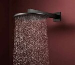 HANSGROHE - Raindance Alive S Hlavová sprcha, průměr 30 cm, 2 proudy, kartáčovaný černý chrom 24540340
