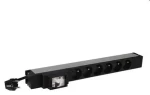 Legrand PDU 6x 230V s proudovou ochranou / Rozvodný panel / 1U / do racku (646833)