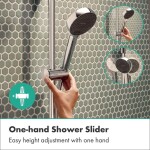 HANSGROHE - Activera Q Sprchový set bez baterie, 29x18 cm, 2 proudy, EcoSmart, chrom 28757000