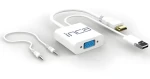 INCA IVTH-01 bílá / Redukce / HDMI na VGA / audio + USB (IVTH-01)