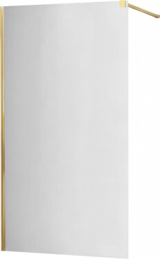 MEXEN - KIOTO Sprchová zástěna WALK-IN 90x200 cm 8 mm, zlatá, zrcadlové sklo 800-090-101-50-50
