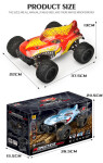 Mamido RC Monster Truck 1:16 Max 35 km/h dosah 100m 2.4Ghz 4x4 Bezkartáčový motor Barva: Červená