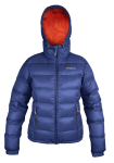 Dámská péřová bunda Warmpeace Jacket Brenta Lady navy/mandarine