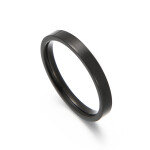 Elenys pánský prsten-3mm-černý Velikost: 11 (EU: 64-67)