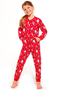 Dívčí pyžamo 954/162 Gnomes2 CORNETTE červená