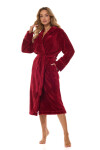 Dámský župan 2413 Camelia wine extra plus - L&L bordó 4XL