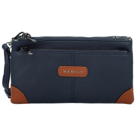 Stylová dámská koženková crossbody kabelka MaxFly Gimalli, tmavě modrá