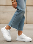 Dámské kožené tenisky s tlustou platformou bílé FashionStreet ZY1394 37