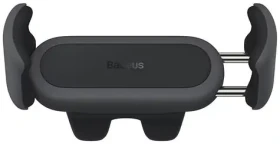 Baseus SUGP000001 Steel Cannon 2 Držák na mobil do mřížky ventilace černá / telefony 5.4 - 6.7" (SUGP000001)