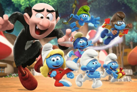 Puzzle Šmoulové: Lekce taťky Šmouly 100 dílků