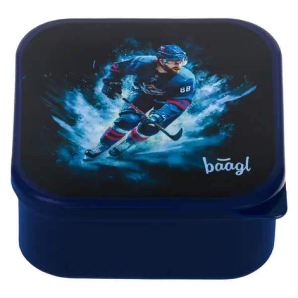 BAAGL Box na svačinu 4 v 1 Hokej / Svačinový box / 4 přihrádky / bez BPA