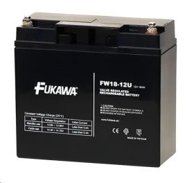 FUKAWA FW 18-12 U (12158) / Baterie do UPS / 12V / 18Ah / životnost 5 let / závit M5 (12158)