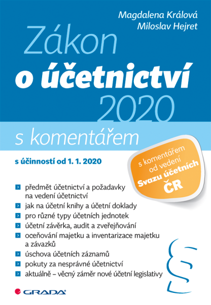 Zákon o účetnictví - Magdalena Králová, Miloslav Hejret