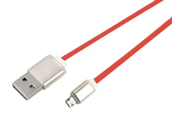 NetX kabel Micro USB červený / Nabíjecí a synchronizační kabel / oboustranné konektory (KABNTX1003)