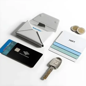 Moft Agile Travel Misty Cove / Peněženka / MagSafe / Stojánek / 8 karet / RFID ochrana (MB005S-1-MCGY)