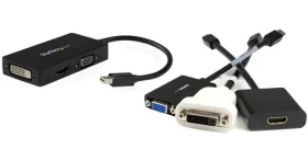StarTech Adaptér Mini DisplayPort na VGA/DVI/HDMI černá / Videoadaptér / 1920 x 1200 px / 0,15 m (MDP2VGDVHD)