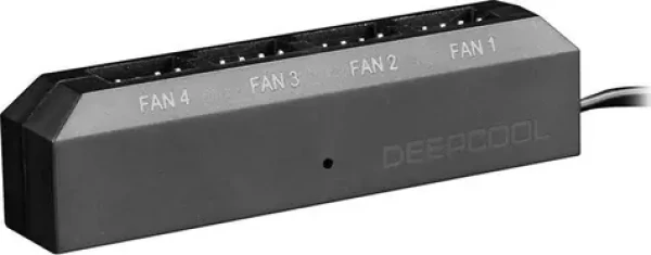DEEPCOOL FH-04 Fan hub černá / 4 porty PWM (DP-F04PWM-HUB)