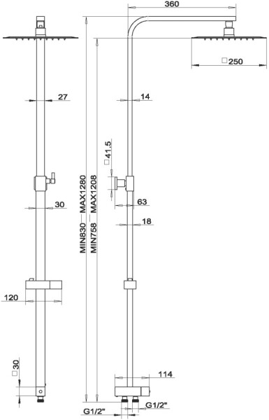 NOVASERVIS - Sprchová souprava k nástenné sprchové nebo vanové baterii SET033,0