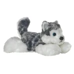 AURORA Plyšový pes Mush Husky šedo-bílá