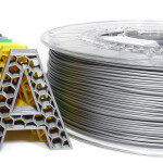 PLA filament stříbrný - tmavá šedá perleť  1,75 mm Aurapol 1kg