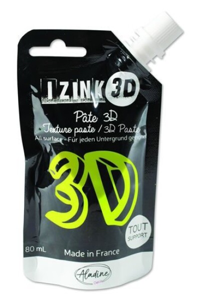 Reliéfní pasta 3D IZINK - bamboo, zářivě zelená, 80 ml