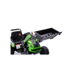 Mamido Dětský elektrický traktor s lopatou zelený