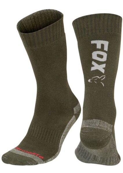 FOX Ponožky Green/Silver Thermolite Long Sock 40-43 (CFW118)