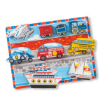 Melissa & Doug dřevěné puzzle různé druhy - dopravní prostředky