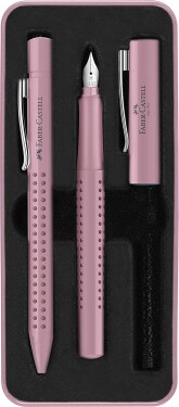 Sada Faber-Castell Grip Edition 2010 plnicí pero a kuličkové pero - růžová