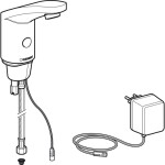 GEBERIT - Public Elektronická umyvadlová baterie, bez směšovače, napájení ze sítě, pochromovaná lesklá 116.135.21.1