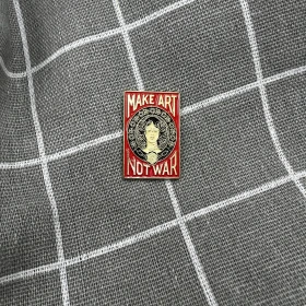 Pinarna.cz Make art not war / Tvořte umění, ne válku - červený