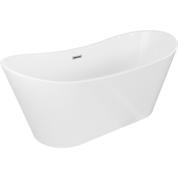 MEXEN/S - Montana vana volně stojící 170 x 80, bílá, sifon a přepad chrom 52011708000-01