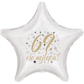 69. narozeniny balónek hvězda Balonky.cz 69. narozeniny balónek hvězda Balonky.cz