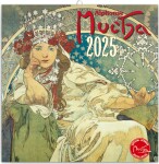 Kalendář 2025 poznámkový: Alfons Mucha, 30 30 cm,