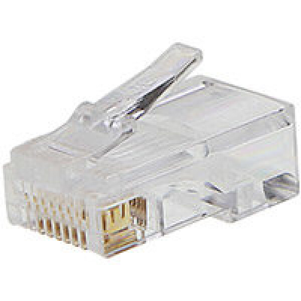 Konektor RJ45 CAT5E UTP 8p8c drát, nestíněný, neskládaný