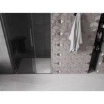 MEXEN/S - Velar L posuvné sprchové dveře 100, grafit, grafit metal 871-100-003-41-95