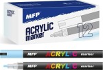 Akrylový popisovač 4 mm - modrý světlý
