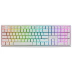 Ducky Zero 6108 Cherry MX2A-Brown bílá / herní klávesnice / mechanická / bezdrátová / 2.4 GHz / USB-C / Bluetooth / US (DKZE2408ST3-CBUSPDOECL2WW1)