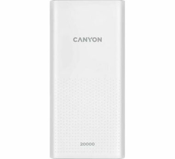 CANYON PB-2001 20000 mAh bílá / Powerbanka / 5V / 2.1A / 2x USB-A / Smart IC (CNE-CPB2001W)