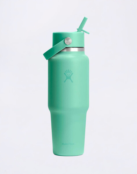 Hydro Flask Wide Mouth Travel Bottle with Flex Straw Cap (946 ml) Mermaid Green